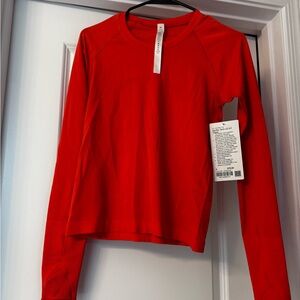 Women lululemon swiftly long sleeve 2.0 race length size  6 new with tags